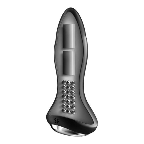 Satisfyer Rotation Plug 1 Connect App (Black) - Wibrujący korek analny