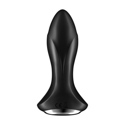 Satisfyer Rotation Plug 1 Connect App (Black) - Wibrujący korek analny