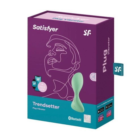 Satisfyer Trendsetter Connect App (Light Green) - Wibrator analny