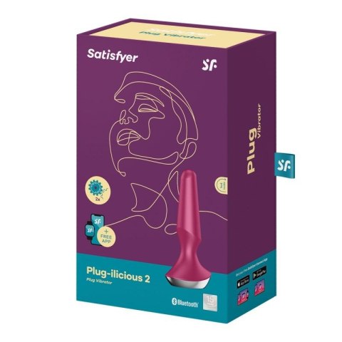 Satisfyer Vibrator ilicious 2 Berry - Wibrujący korek analny