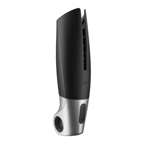 Satisfyer Power Masturbator black silver Masturbator wibrujący sterowany smartphonem