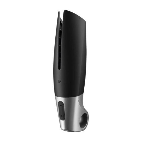 Satisfyer Power Masturbator black silver Masturbator wibrujący sterowany smartphonem