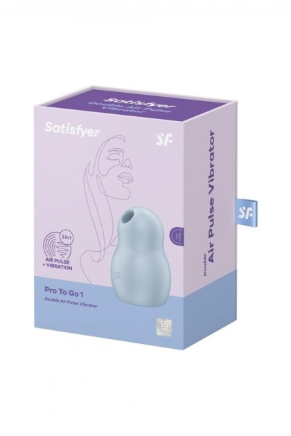 Satisfyer Pro To Go 1 blue - bezdotykowy masażer łechtaczki