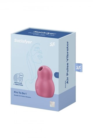 Satisfyer Pro To Go 1 red - bezdotykowy masażer łechtaczki