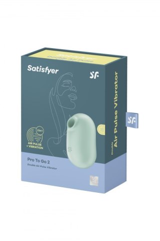 Satisfyer Pro To Go 2 mint - bezdotykowy masażer łechtaczki