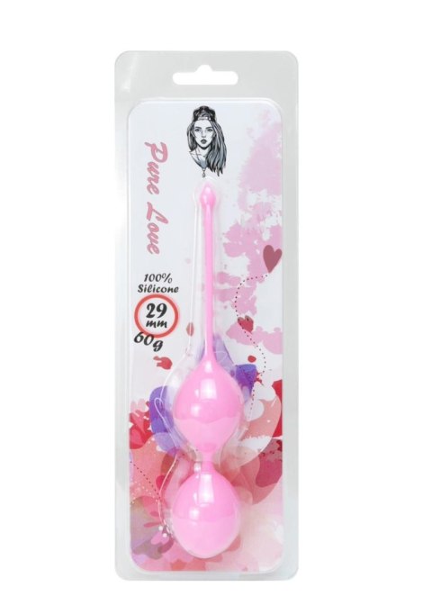 Silicone Kegel Balls 29mm 60g Pink - B - Series - kulki gejszy