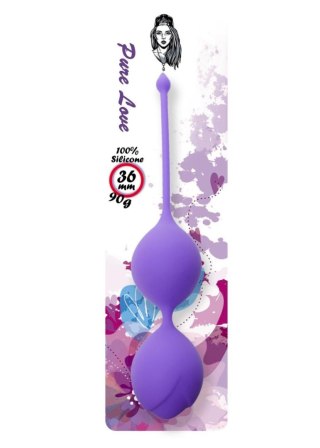 Silicone Kegel Balls 36mm 90g Purple - B - Series - kulki gejszy