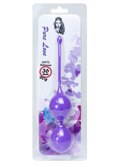 Silicone Kegel Balls 36mm 90g Purple - B - Series - kulki gejszy