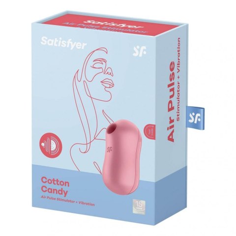 Satisfyer Cotton Candy (Light Red) - bezdotykowy masażer łechtaczki