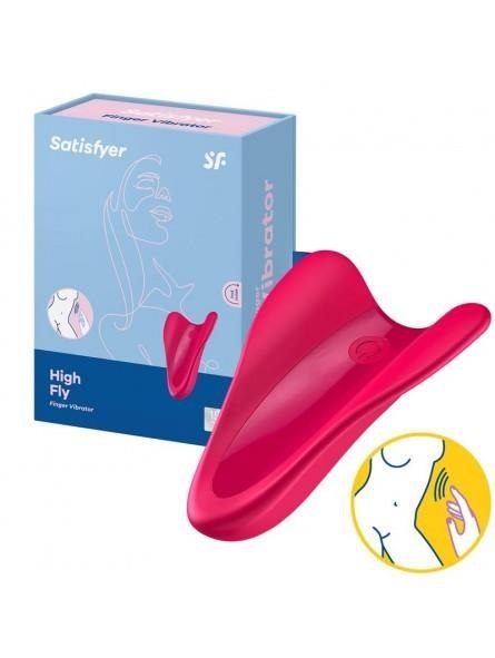 Satisfyer - High Fly Finger Vibrator ( Red )