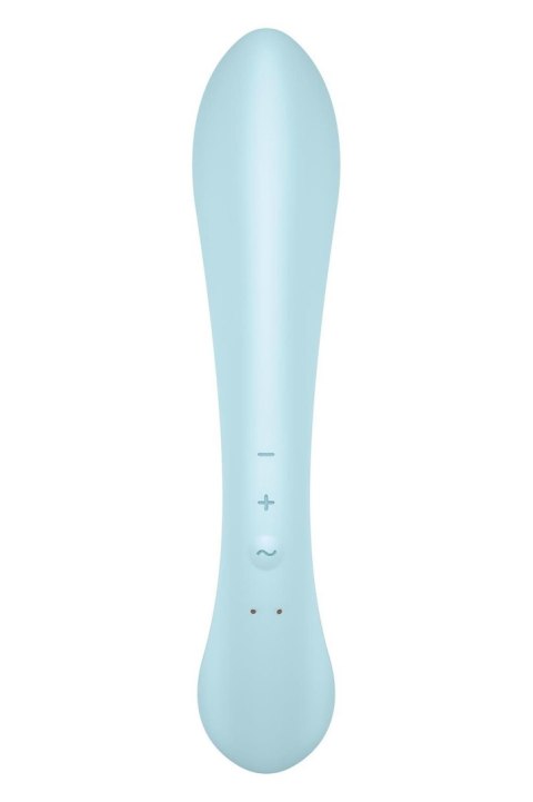 Satisfyer Triple Oh light blue - Wibrator króliczek