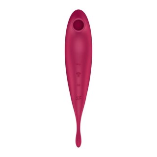 Satisfyer Twirling Pro Connect App dark red - bezdotykowy masażer łechtaczki