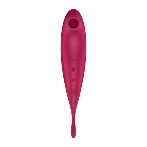 Satisfyer Twirling Pro Connect App dark red - bezdotykowy masażer łechtaczki