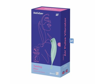 Satisfyer Twirling Pro Connect App mint - bezdotykowy masażer łechtaczki