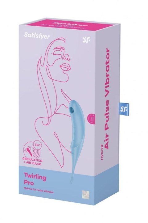 Satisfyer Twirling Pro blue - bezdotykowy masażer łechtaczki