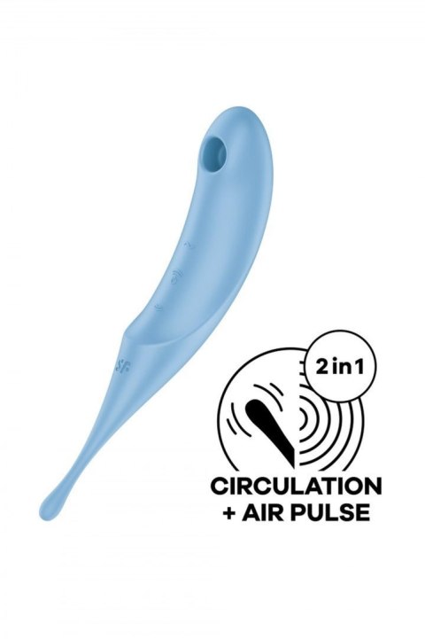 Satisfyer Twirling Pro blue - bezdotykowy masażer łechtaczki