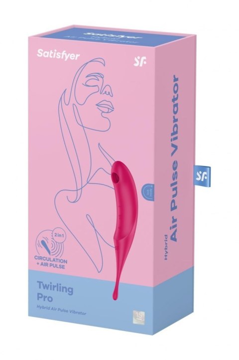 Satisfyer Twirling Pro red - bezdotykowy masażer łechtaczki