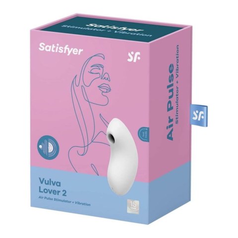 Satisfyer Vulva Lover 2 white - bezdotykowy masażer łechtaczki