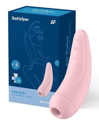 Satisfyer Curvy 2+ Air Pulse Stimulator + Vibration - bezdotykowy masażer łechtaczki