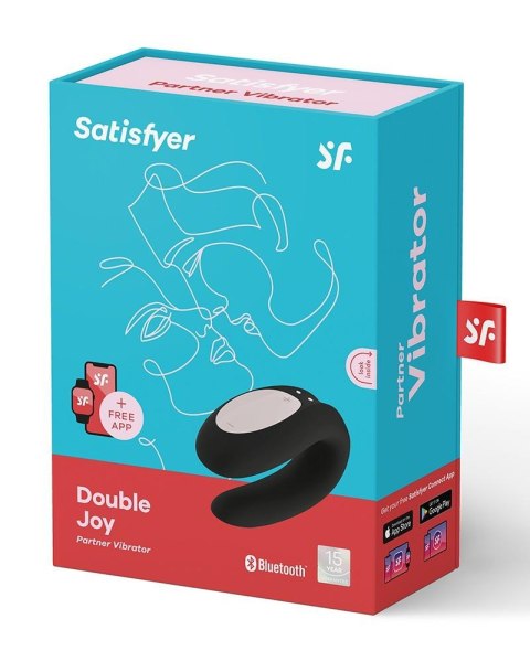 Satisfyer Double Joy Partner Black - wibrator dla par