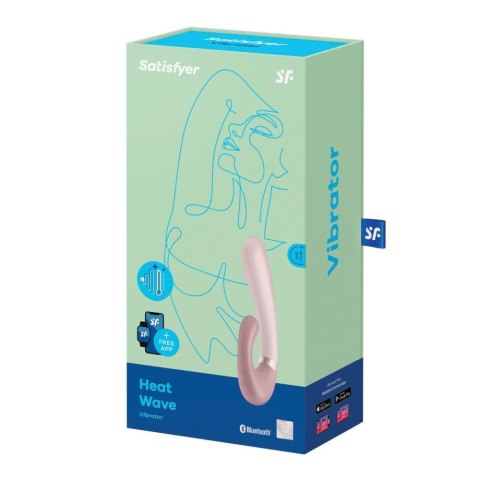 Satisfyer Heat Wave Connect App (Mauve) - wibrator punktu G