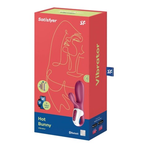 Satisfyer Hot Bunny red - Wibrator króliczek