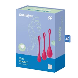 Satisfyer Zestaw - Yoni Power 1 (Red) - zestaw kulek gejszy