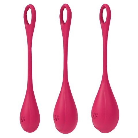 Satisfyer Zestaw - Yoni Power 1 (Red) - zestaw kulek gejszy