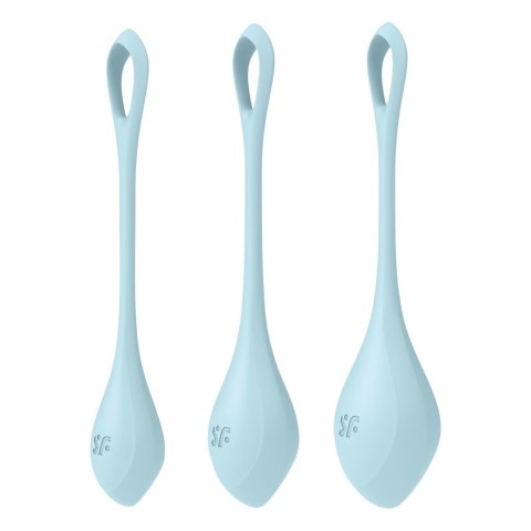 Satisfyer Yoni Power 2 (light blue) - zestaw kulek gejszy