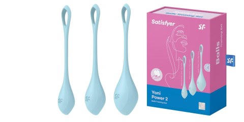 Satisfyer Yoni Power 2 (light blue) - zestaw kulek gejszy