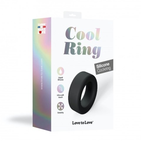 COOL RING - BLACK ONYX - pierścień erekcyjny