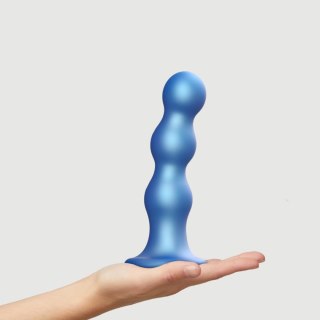 DILDO PLUG BALLS METALLIC BLUE - XL - dildo analne