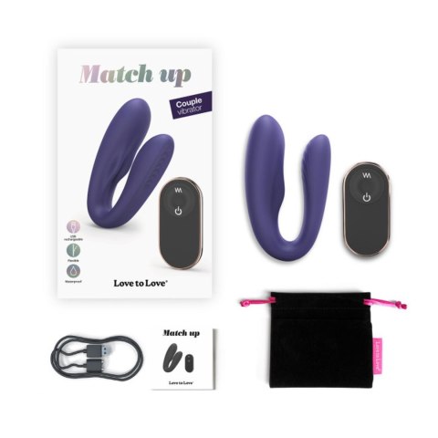 MATCH UP - MIDNIGHT INDIGO - wibrator dla par