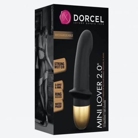 Marc Dorcel MINI LOVER BLACK 2.0 - RECHARGEABLE - wibrator punktu G