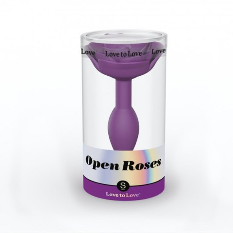 OPEN ROSES S SIZE - PURPLE RAIN - Korek analny, zatyczka analna