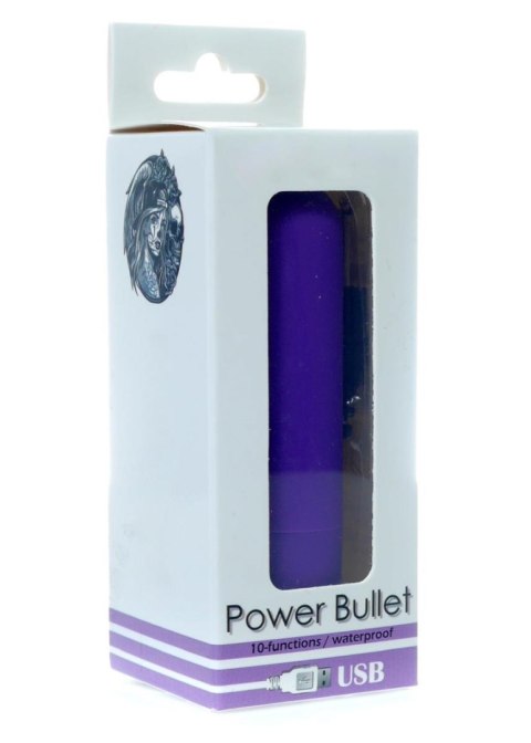 Power Bullet USB 10 functions Glossy Matte Purple