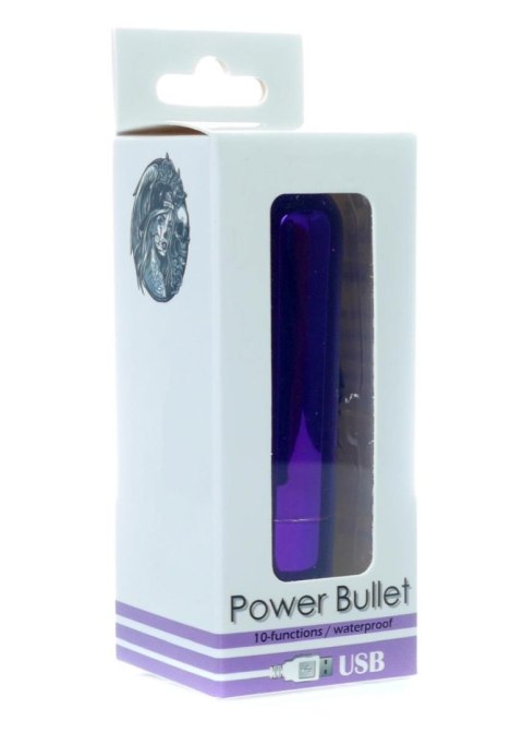 Power Bullet USB 10 functions Glossy Purple