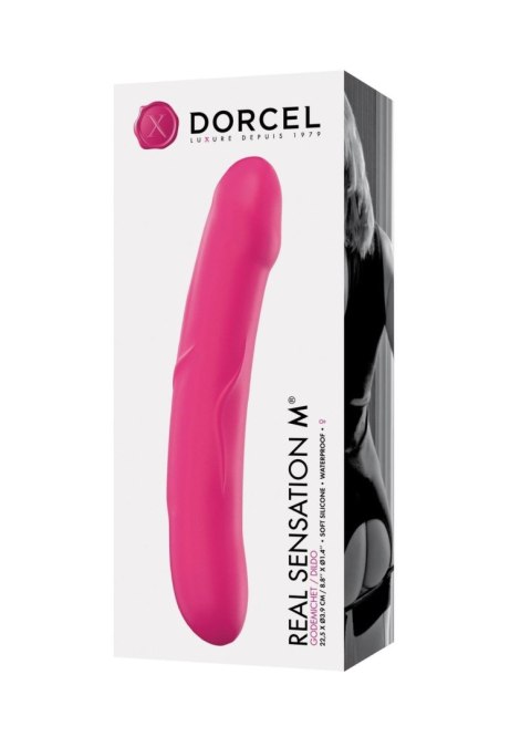 Marc Dorcel REAL SENSATION M MAGENTA - Dildo różowe M