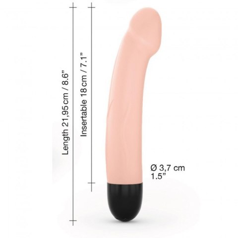 Marc Dorcel REAL VIBRATION M FLESH 2.0 - RECHARGEABLE - WIbrator punktu G rozmiar M cielisty