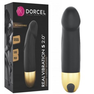 Marc Dorcel REAL VIBRATION S BLACK & GOLD 2.0 - RECHARGEABLE - Wibrator puntu G rozmiar S czarno-złoty