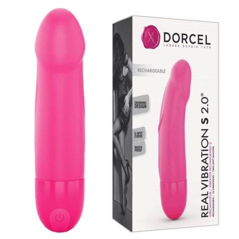 Marc Dorcel REAL VIBRATION S MAGENTA 2.0 - RECHARGEABLE - Wibrator punktu G rozmiar S różowy