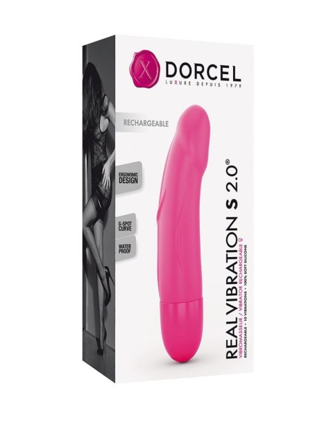 Marc Dorcel REAL VIBRATION S MAGENTA 2.0 - RECHARGEABLE - Wibrator punktu G rozmiar S różowy