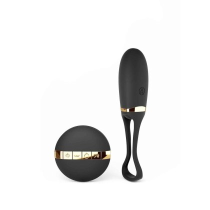 Marc Dorcel SECRET DELIGHT GOLD & BLACK - wibrujące jajeczko na pilota czarne