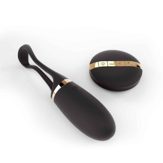 Marc Dorcel SECRET DELIGHT GOLD & BLACK - wibrujące jajeczko na pilota czarne