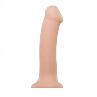 SEMI-REALISTIC DUAL DENSITY BENDABLE DILDO VANILLA - XL - dildo analne