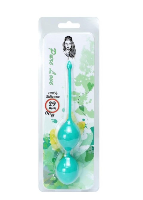 Silicone Kegel Balls 29mm 60g Green - B - Series - kulki gejszy