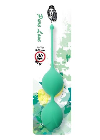 Silicone Kegel Balls 36mm 90g Green - B - Series - kulki gejszy