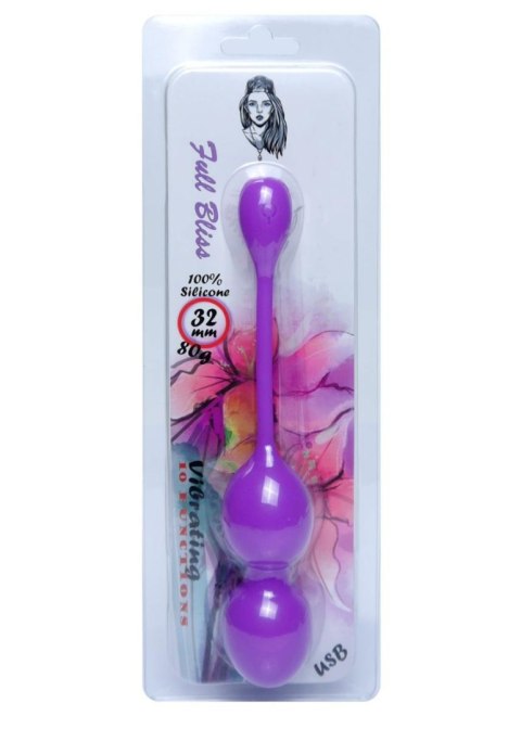 Vibrating Kegel Balls 32mm 80g Purple - B - Series - wibrujące kulki gejszy