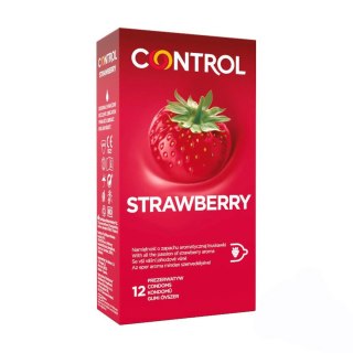 Control Strawberry 12""s - prezerwatywy