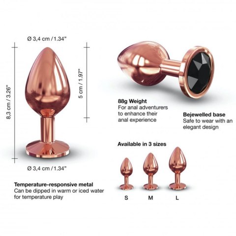 Marc Dorcel DIAMOND PLUG M - Metalowy korek analny